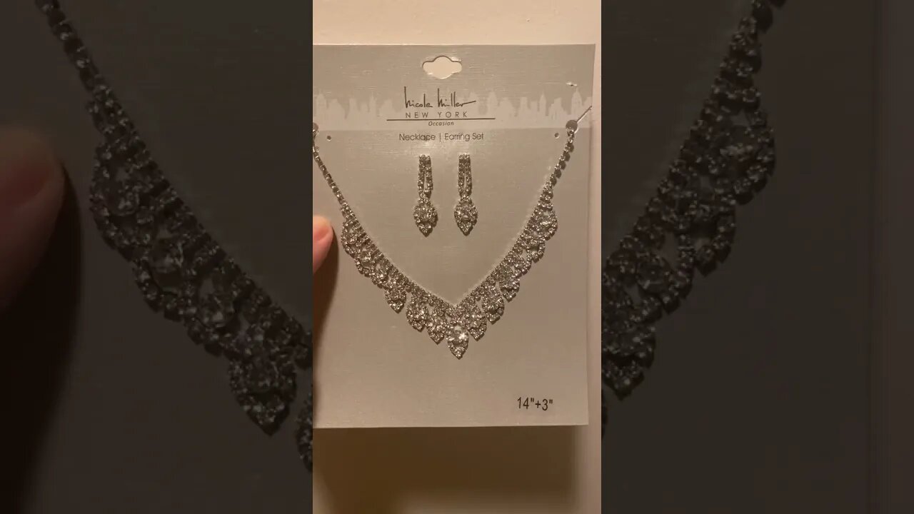 The Nicole Miller Necklace and Earrings Set From Burlington