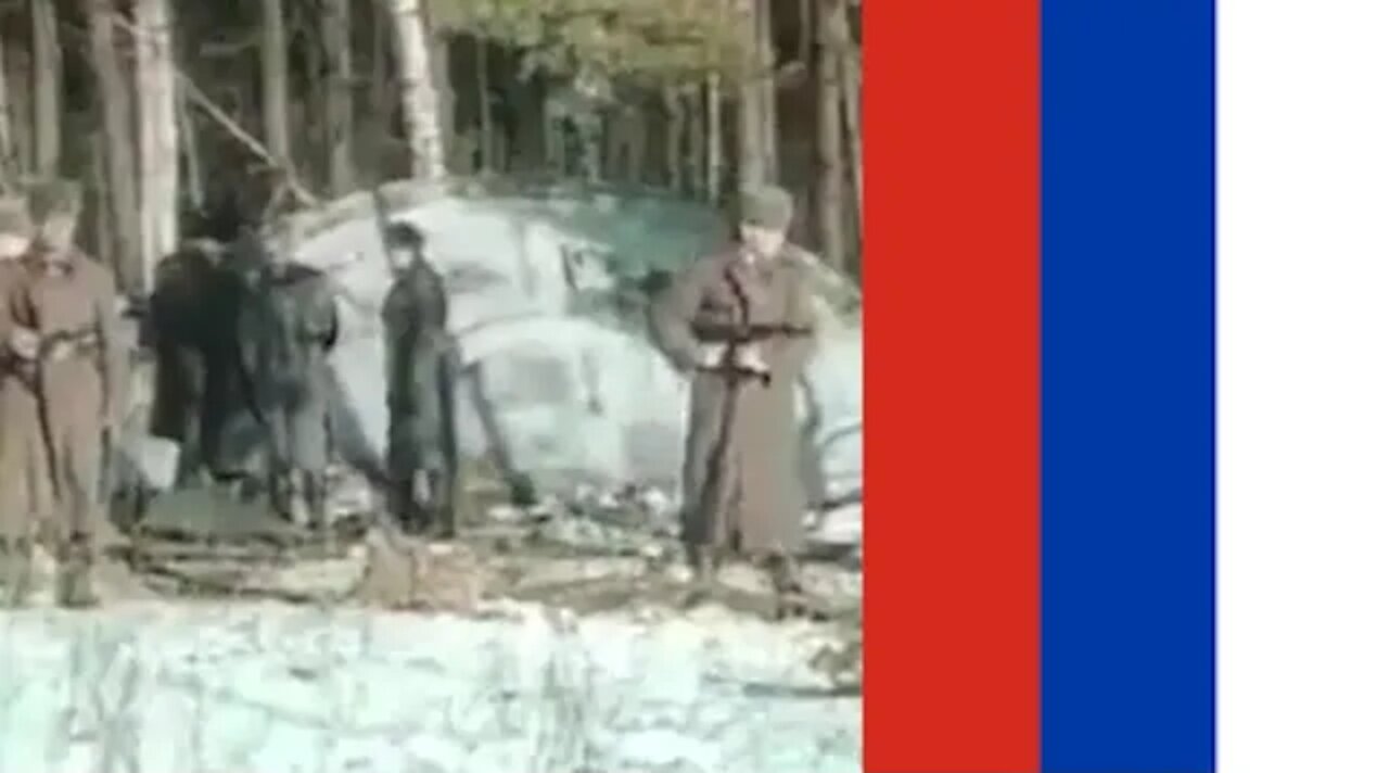 Russian military investigating a crashed UFO (partial cut) [Space]