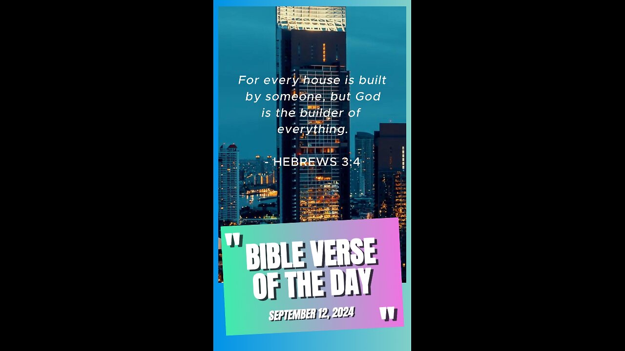 Bible Verse of the Day: September 12, 2024