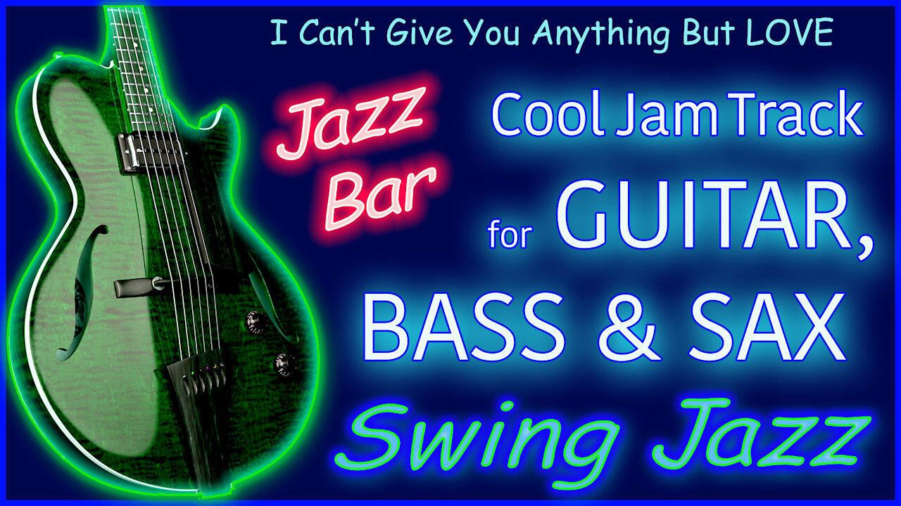 442 AAA SWING JAZZ Jam Track for GUITAR, BASS, and SAX IN Gmaj