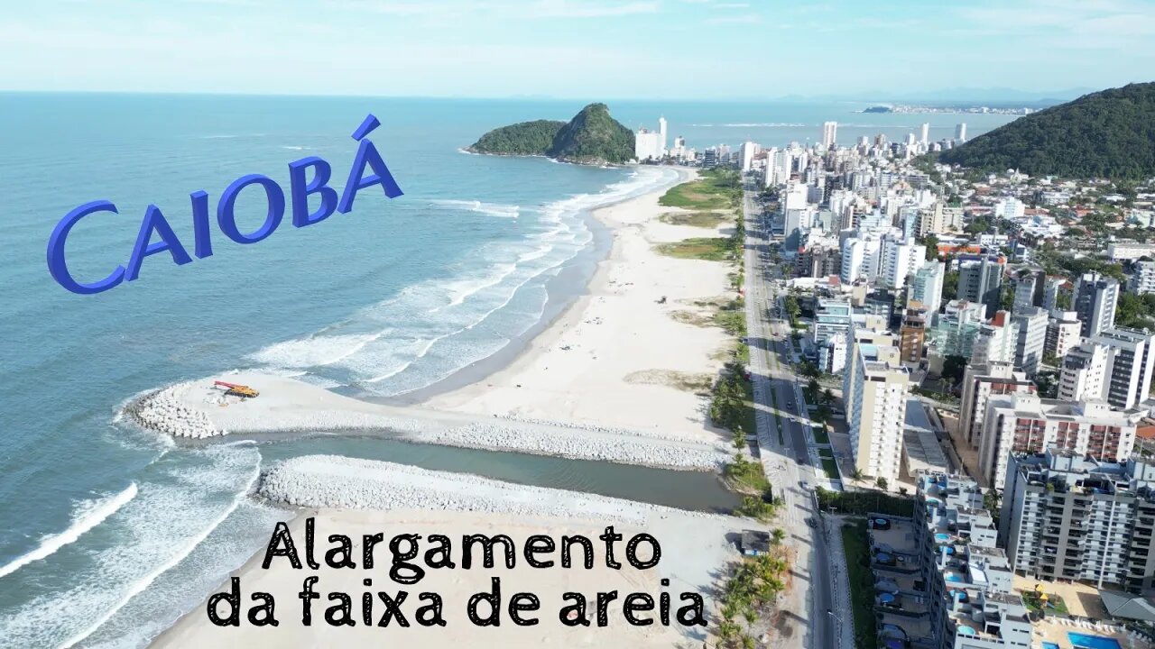 Caiobá - Nova praia após a obra de alargamento da faixa de areia no Paraná!