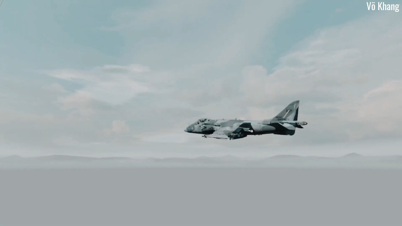 AV-8B Harrier II aircraft take off and land vertically on a short runway