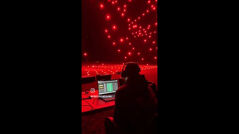 behind the scenes of a drone show