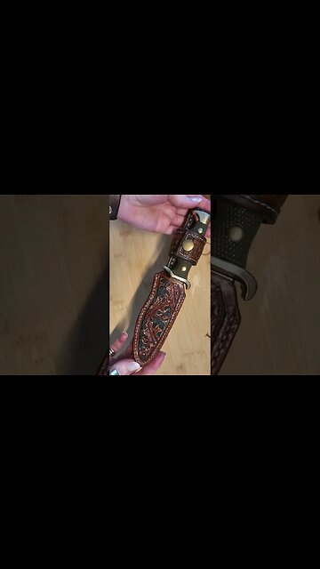 Making Leather Knife Sheath #leathercraft #nieto #knifesheath