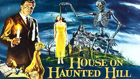 House on Haunted Hill (1959) Colorized Cult Film Vincent Price Horror, Mystery, Movie