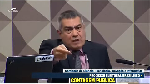 Projeto de Lei para a contagem pública dos votos PL 943 Felipe Gimenez na Audiência Pública no Senado Federa