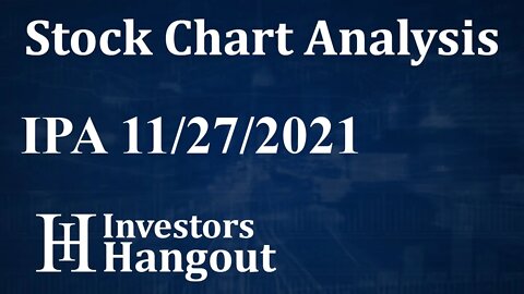 IPA Stock Chart Analysis ImmunoPrecise Antibodies Ltd. - 11-27-2021