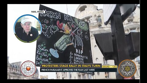 #OhMacron Anti-Vaxx Protesters Rally Across France