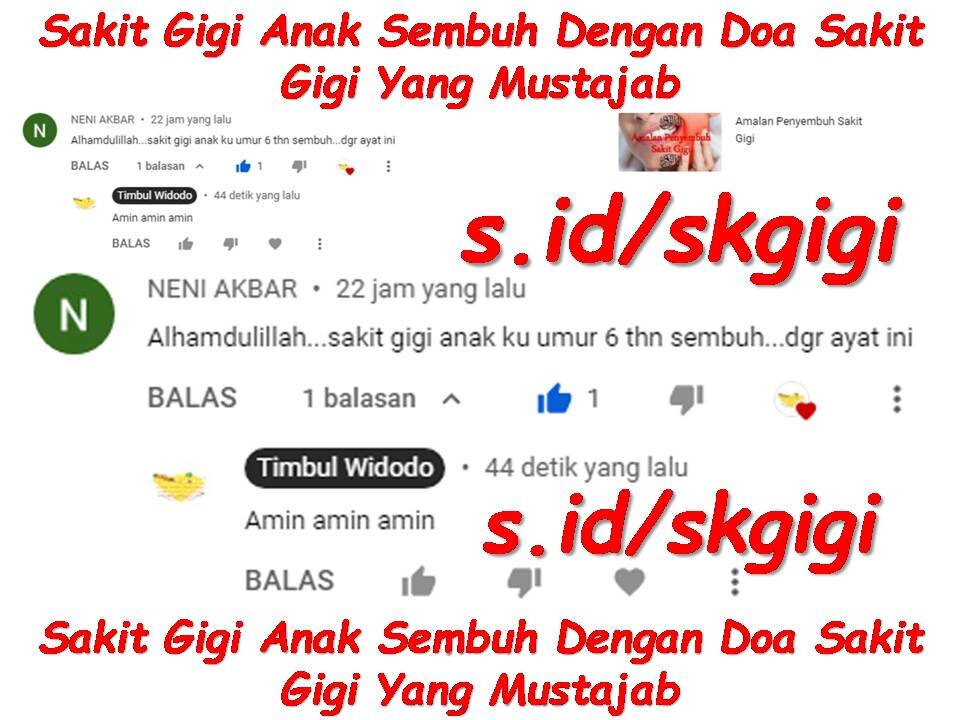 Sakit Gigi Anak Sembuh Dengan Doa Sakit Gigi Yang Mustajab