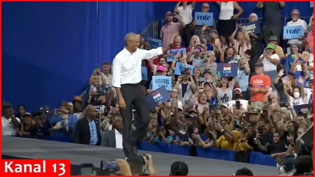 Barack Obama says 'America is ready to turn the page' as he campaigns in Tucson