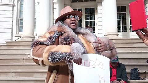 The Stop Trafficking our Children Press Conference city hall steps NYC 3/8/23 hosted