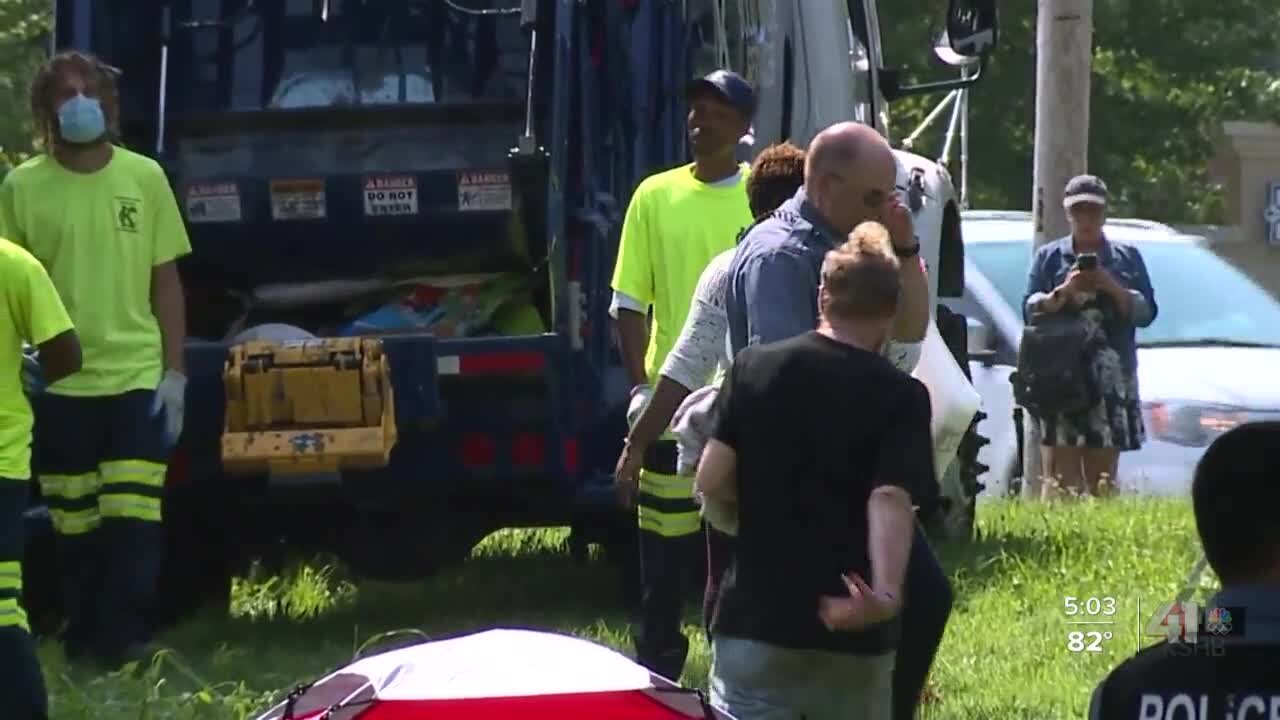 KC Public Works begins litter cleanup at Westport homeless camp