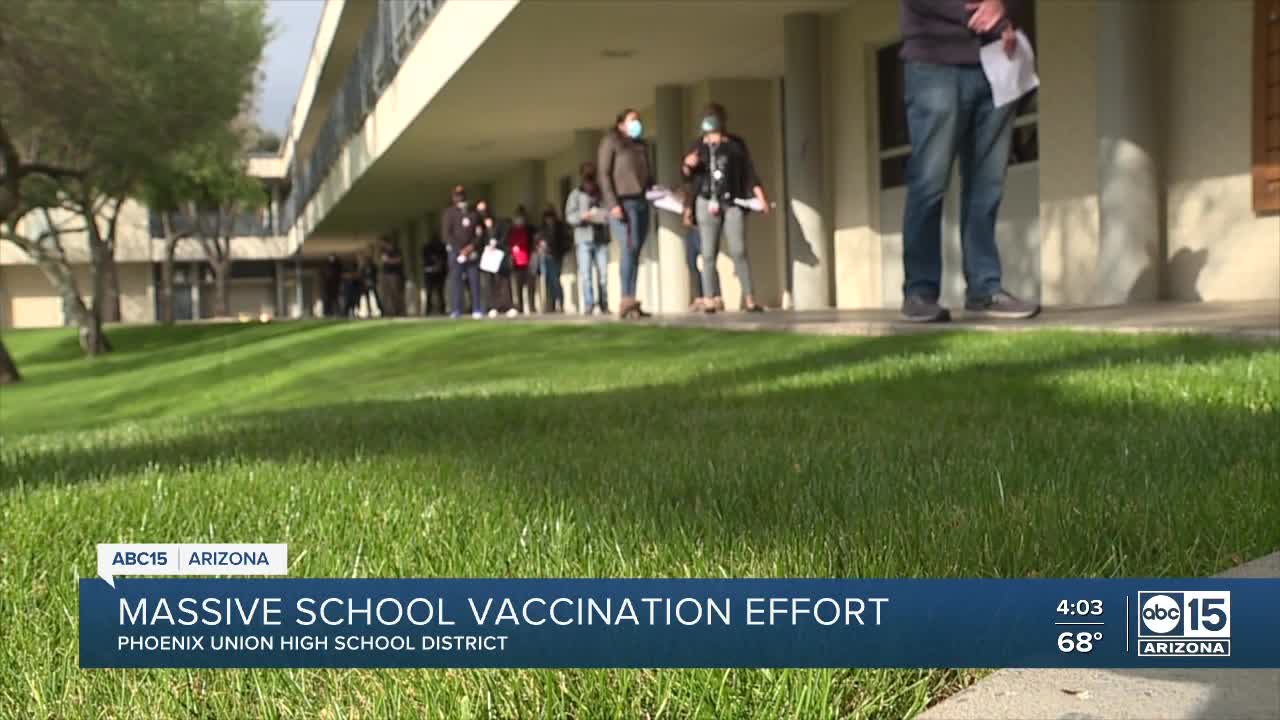 Educators across the Valley receive their first COVID-19 vaccines