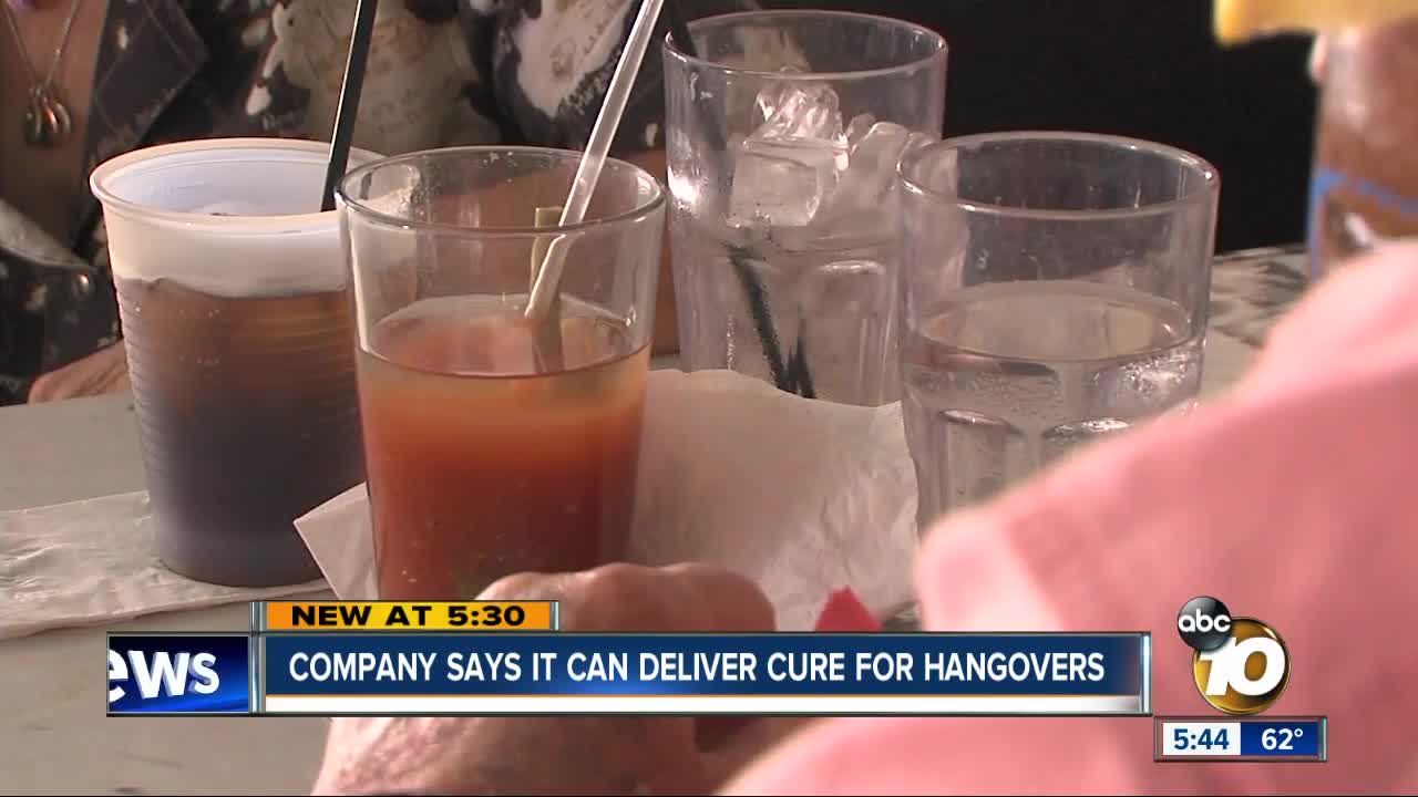 Company says it can deliver cure for hangovers