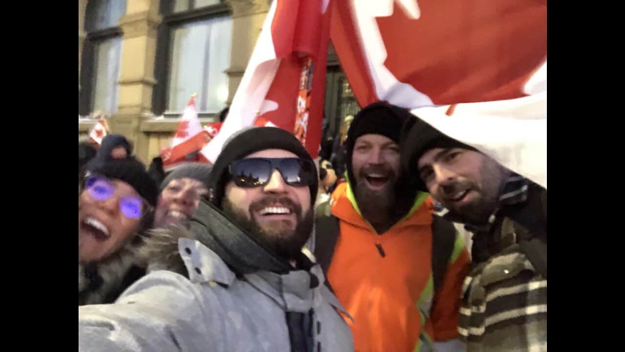 Ottawa Freedom Protest Touring -Signs & Outside Rave Party (12-02-22)