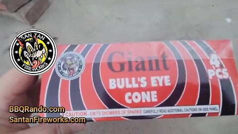 Giant Bullseye Cone - Santan Fireworks