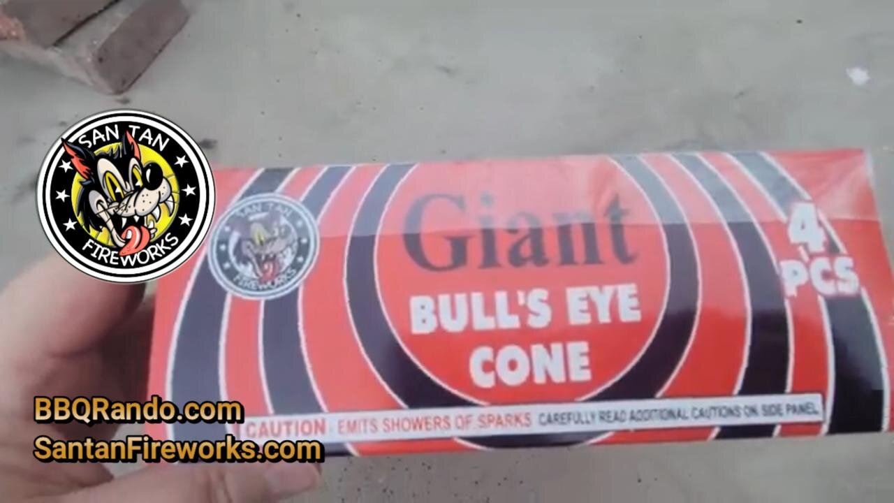 Giant Bullseye Cone - Santan Fireworks