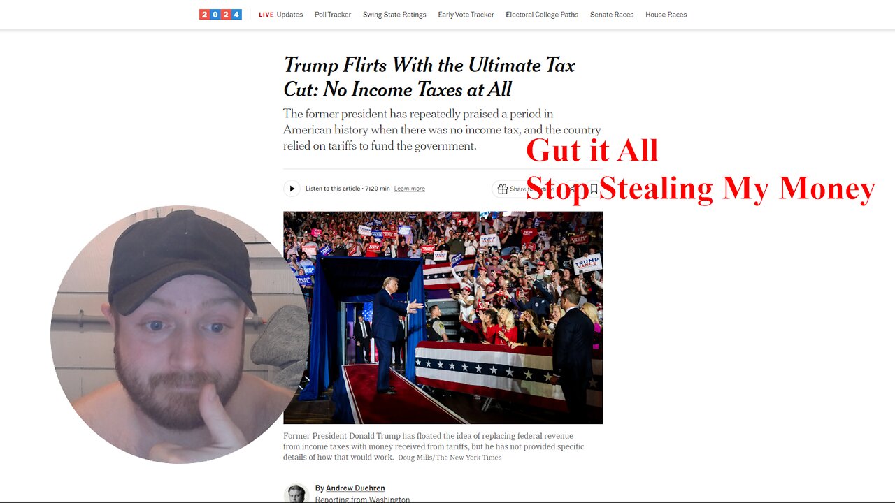 No Income Tax?! Fascist Dictator Trump Pushing Libertarian Positions