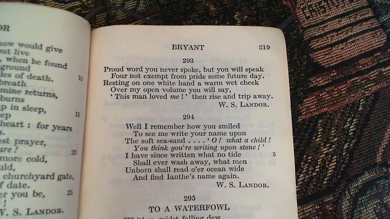 Well I remember how you smiled - W. S. Landor