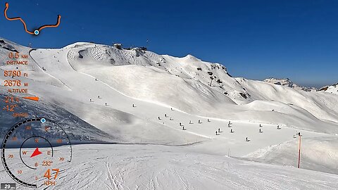 [4K] Skiing Verbier 4Vallées, All Lac Starting From Le Châble, Valais Switzerland, GoPro HERO10