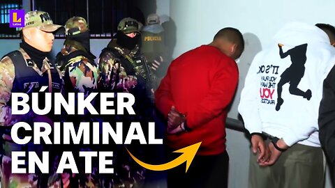 Cae banda de extorsionadores en Ate: Drogas, armas de guerra y un policía dentro de búnker criminal