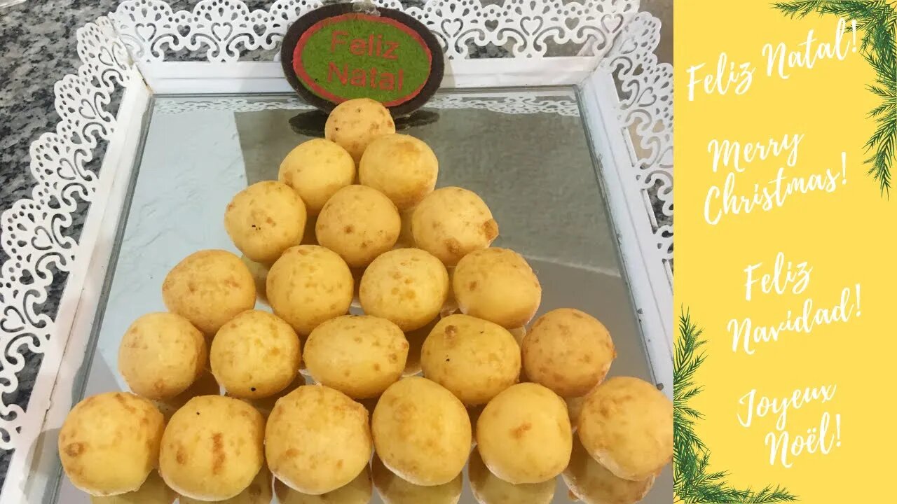 BOLINHOS DE QUEIJO crocantes por fora e macios por dentro