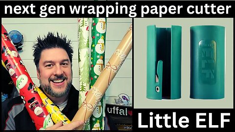 🦈 Next Gen Wrapping Paper Cutter - Little Elf vs Amazon cutter. Shark Tank Gift Wrap Cutter [475] 🌟