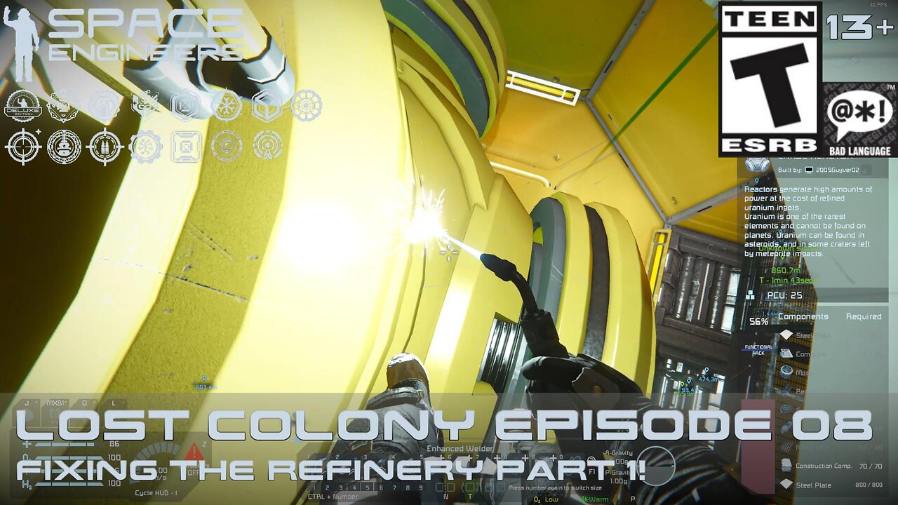 Space Engineers 2024 (Lost Colony Episode 08) Fixing the Refinery Part 1!