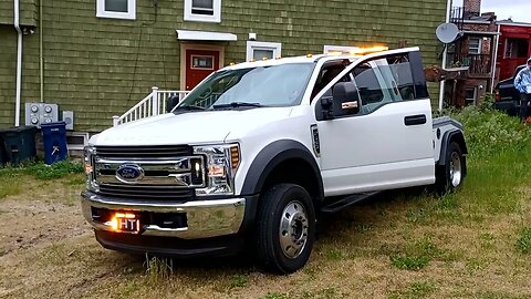 Boston police respond to a truck that had lost it's brakes