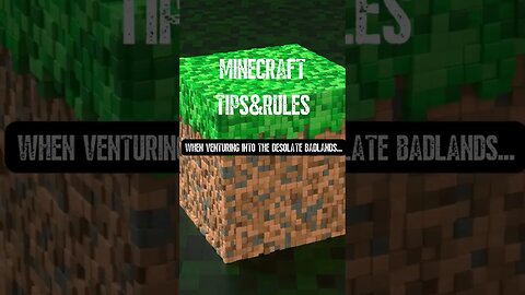 Minecraft Tips and Rules | EP 14 | #shorts #minecraft #short #tips