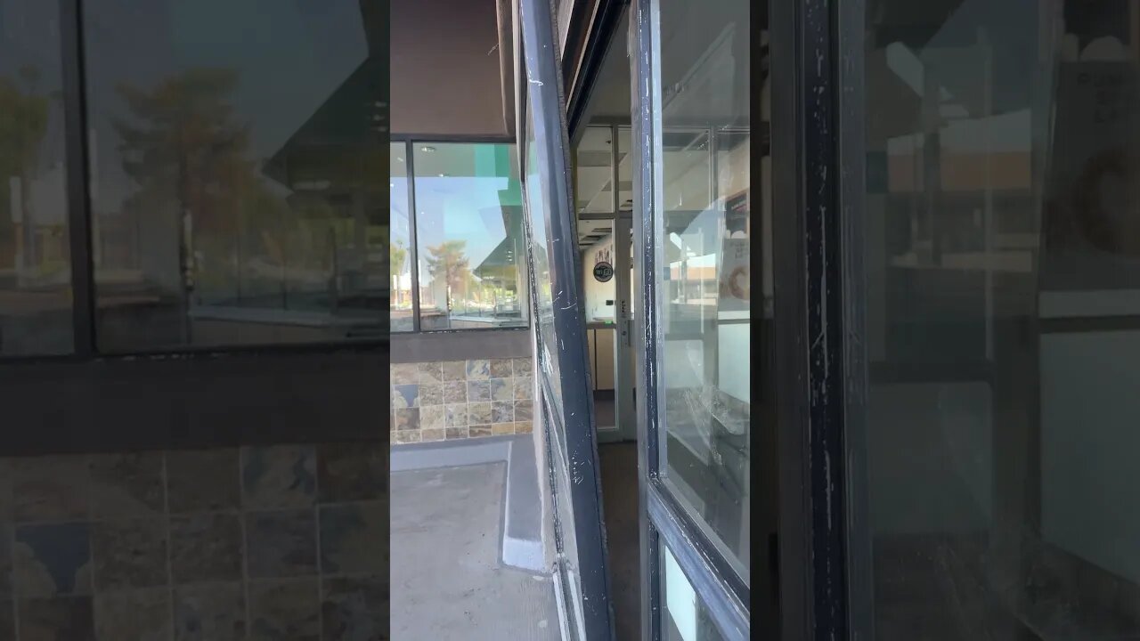 Homeless try to get into any building - abandoned Whole Foods