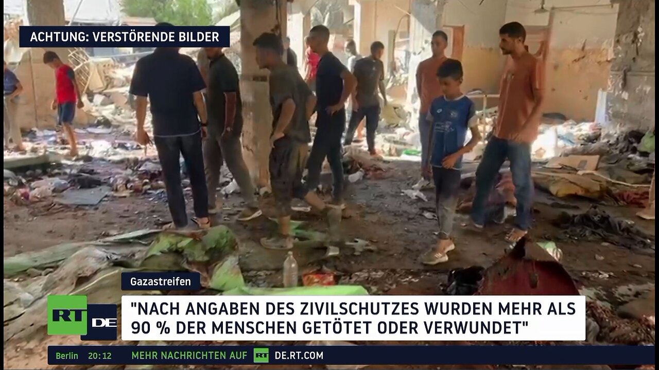 "Grausames Massaker" – Mehr als 100 Tote bei israelischem Luftangriff auf Schule im Gazastreifen