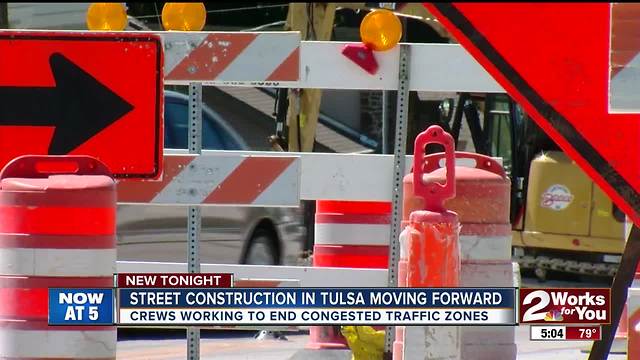 Street construction in Tulsa moving forward