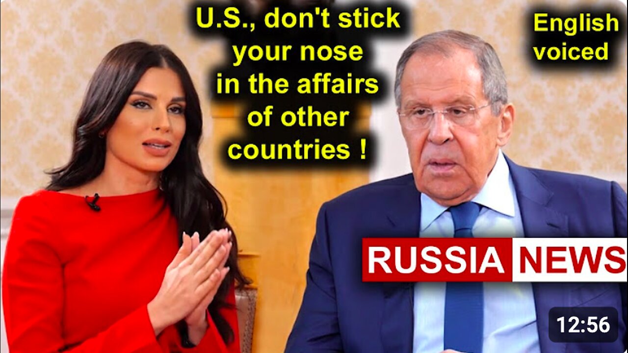 Geopolitics - Lavrov: U.S., don't stick your nose in the affairs of other countries!