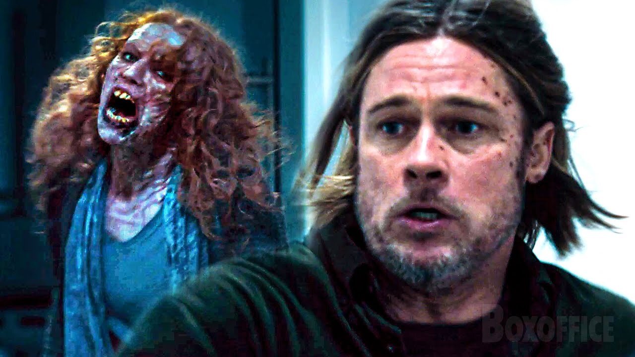 Brad Pitt vs zombis Las mejores escenas de Guerra Mundial Z Clip en Español