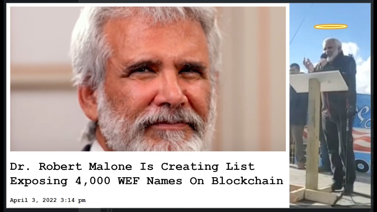 He's Making A List, And 'Prison Won't Be Enough For These People!' Dr. Robert Malone VS. WEF!
