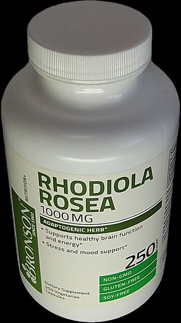 Bronson Rhodiola Rosea Vegetarian Capsules - Adaptogenic Herb #rhodiolarosea #adaptogen #adaptogens