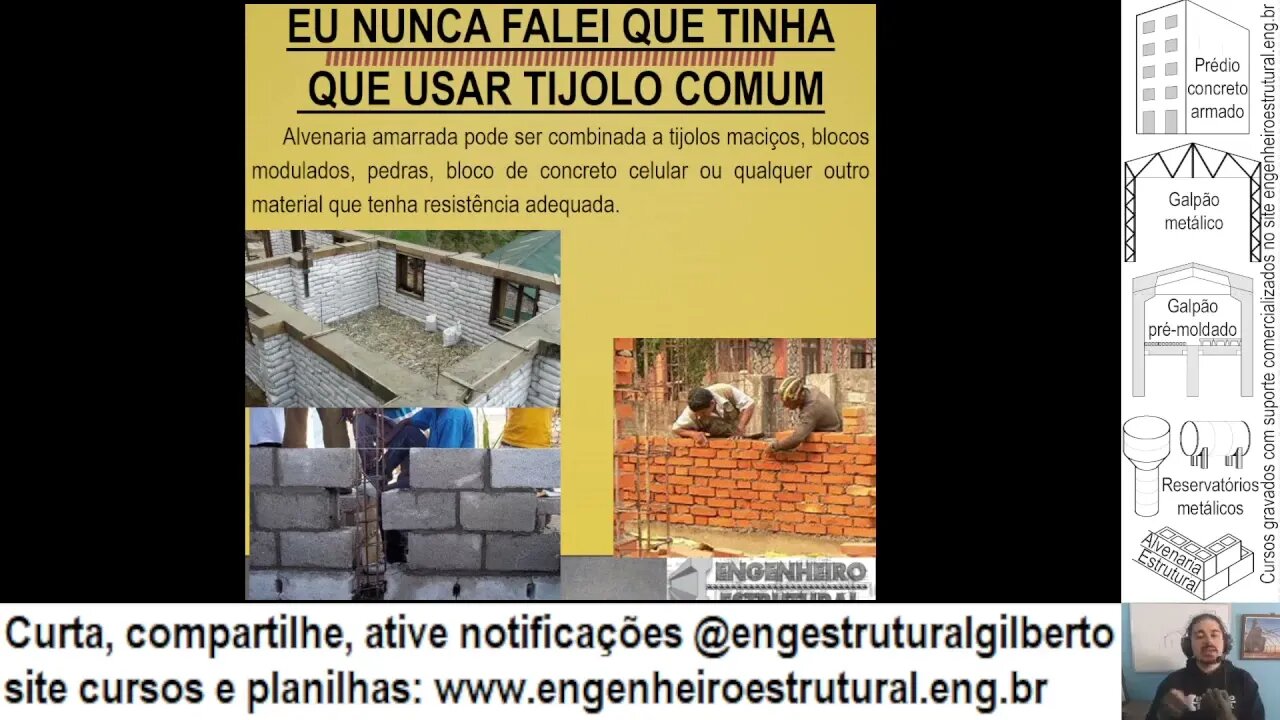 Alvenaria amarrada não viola NBR #engestrutural