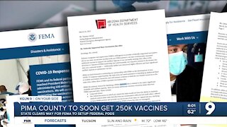 Pima County authorized to work with FEMA, allows for 250K vaccines