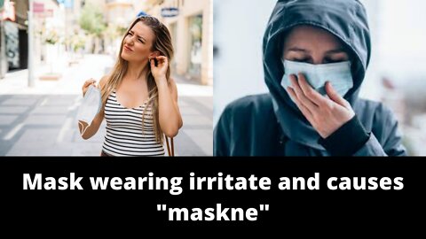 How masking can irritate the skin and causes "maskne"""