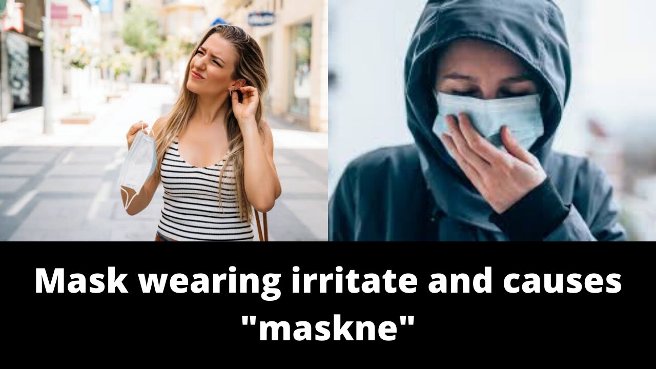 How masking can irritate the skin and causes "maskne"""