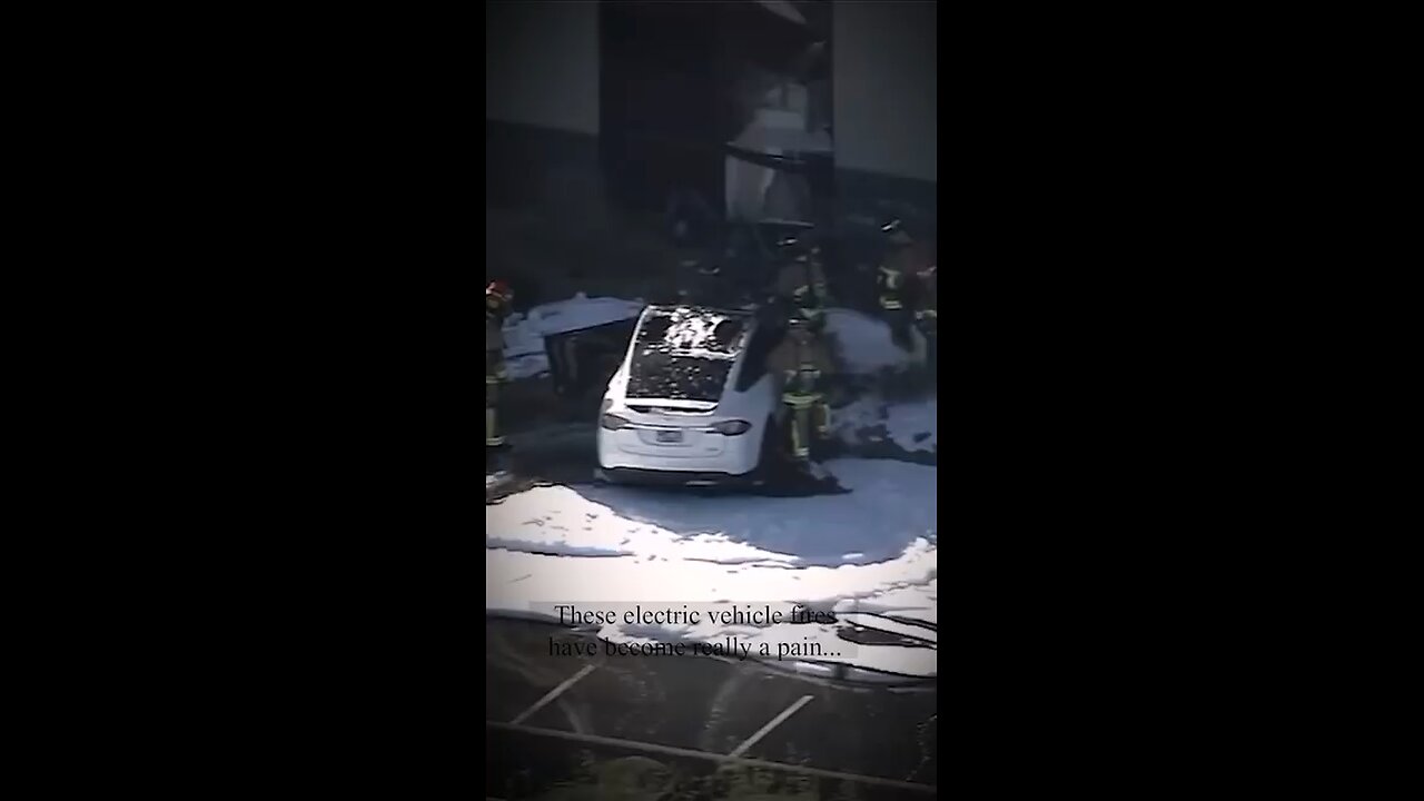 It takes 500 gallons of water per minute to extinguish a burning Tesla