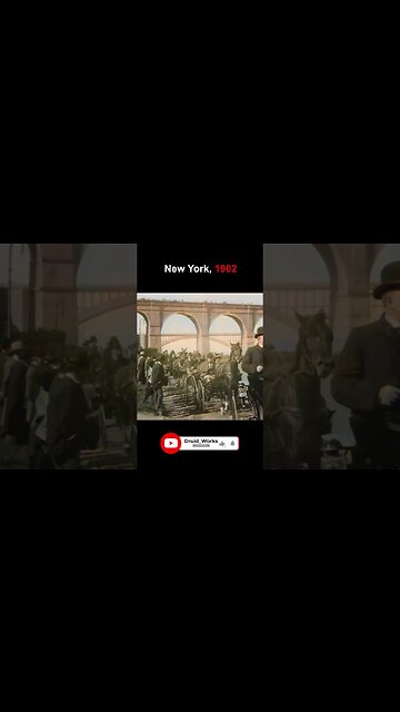 New York, 1902: Horse Parade | 60fps, Colorized, AI Enhanced