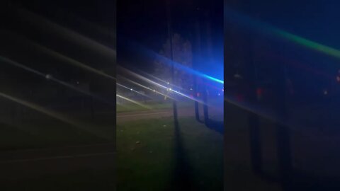 CAR CRASH SCENE KNOCKS DOWN TREE