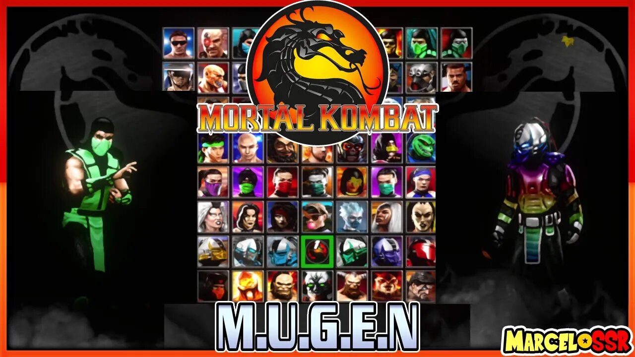 Reptile & Johnny Cage MK1 Vs. Cyber Chameleon & Cyber Sub Zero - Mortal Kombat M.U.G.E.N