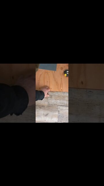 Aim for 100% . Doing Van flooring. #vanbuild #shorts