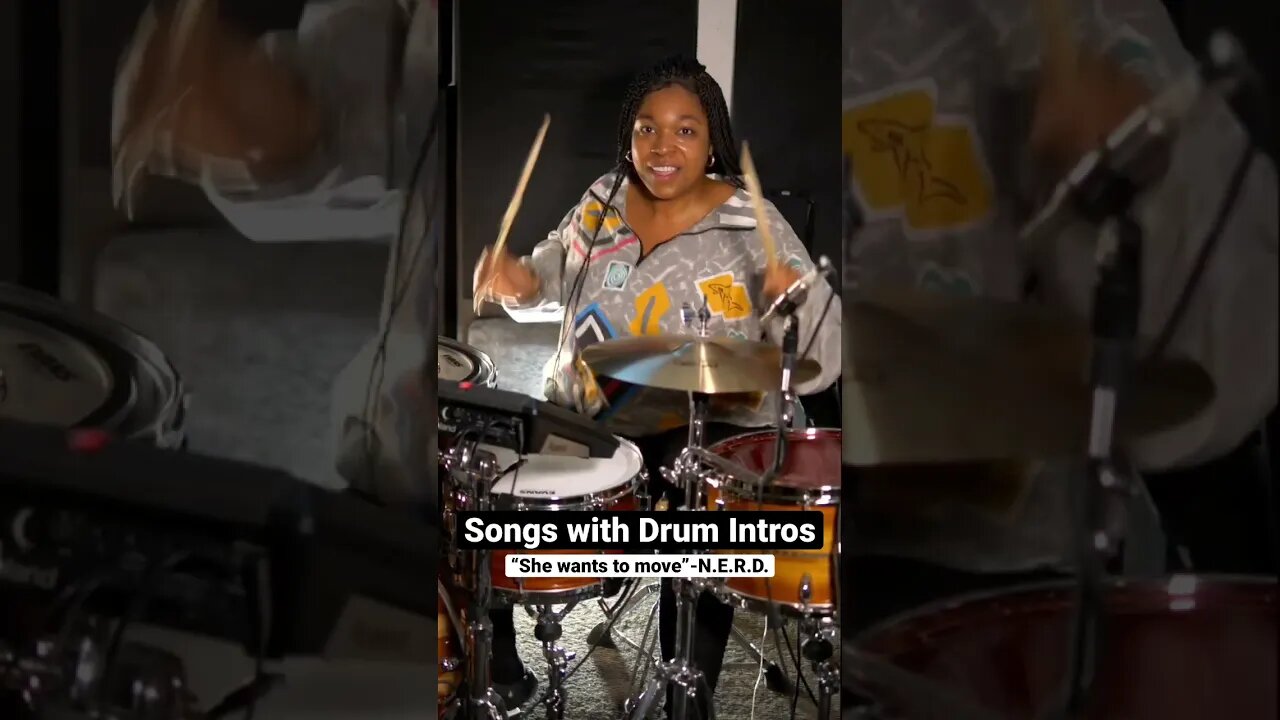 She wants to move-N.E.R.D “B.richdrumz” #pharellwilliams #brichdrumz #femaledrummer