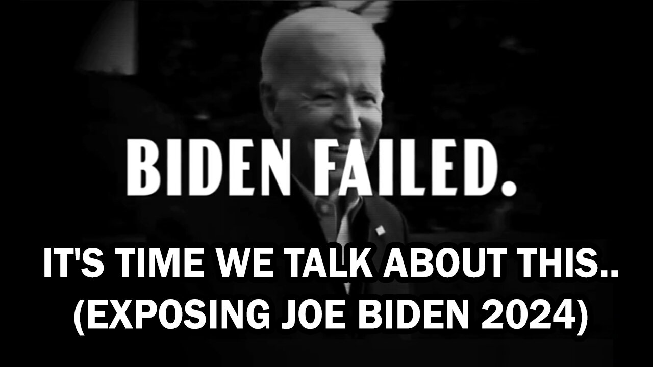 Anonymous - It's Time We Talk About This... (Exposing Joe Biden 2024)