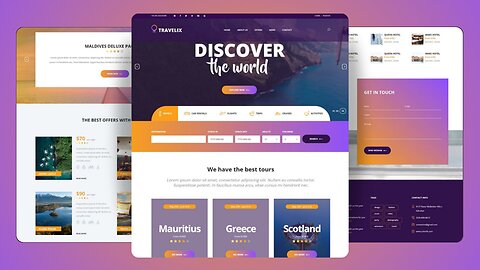 Tour & Travel Website: HTML, CSS & JS