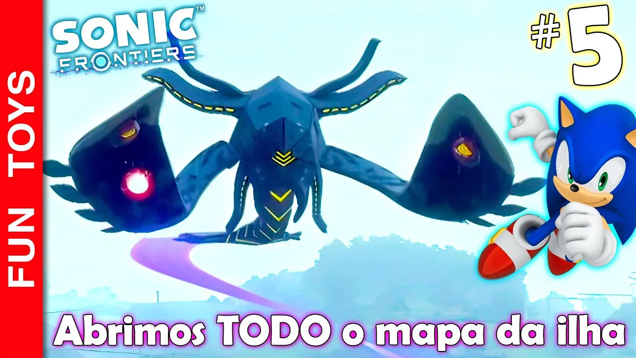 SONIC FRONTIERS #5 🔵 Será que conseguimos matar o SQUID? E também abrimos TODO o mapa da ilha!